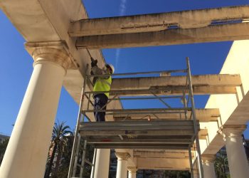 Els treballs de restauració del jardí de Bofill duraran fins a falles