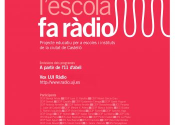 Els programes de la campanya educativa «L’escola fa ràdio» s’escoltaran en la web de Vox UJI Ràdio a partir de demà