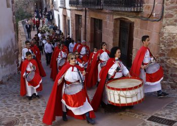 La processó de l’Encontre tanca la Setmana Santa a Vilafamés
