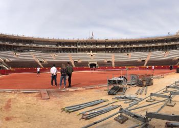 La Diputació de València encoratja a l’equip espanyol de tennis en les hores prèvies a la Copa Davis