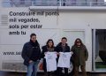 El regidor de Normalització Lingüística dóna la benvinguda al Bus de la Llengua en la plaça Hort dels Corders
