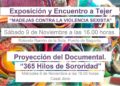 La bufanda quilomètrica contra la violència masclista s’exposarà a Sagunt