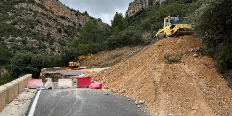 La Diputació finalitzarà abans d’estiu les obres de la carretera entre Losilla i La Puebla de San Miguel