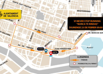 VALÈNCIA ACULL ESTE CAP DE SETMANA LA 3a ETAPA DE LA VOLTA CICLISTA CV FÉMINES I LA 6a CARRERA ‘NEVER STOP RUNNING’   