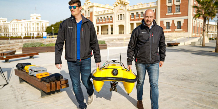 La Marina de València, base de proves d’un innovador dron submarí