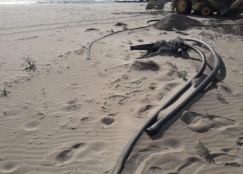 Avancen els treballs de reparació de les platges afectades pel temporal Gloria