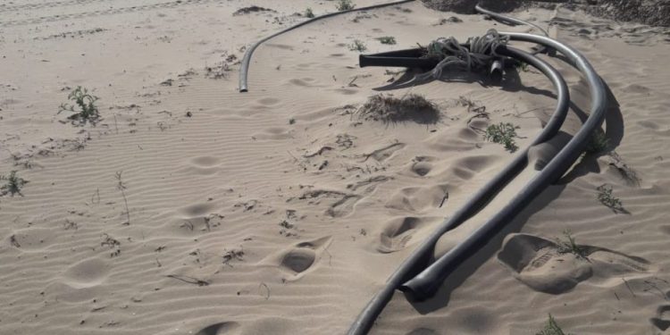 Avancen els treballs de reparació de les platges afectades pel temporal Gloria