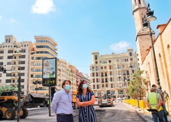 Urbanisme conclourà les obres de peatonalització de les places de l’ajuntament y Sant AGustí en agost