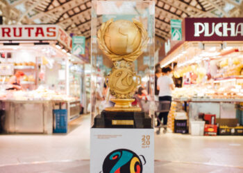 fins dissabte que ve, s’exhibirà en el Mercat Central la Copa del primer Mundial de Paella