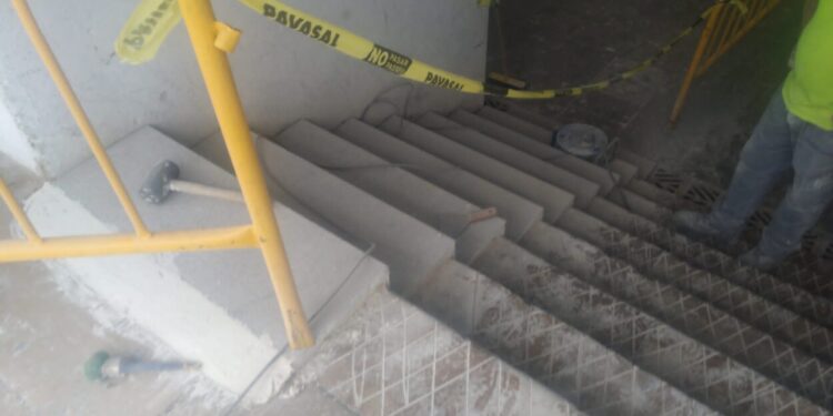 L’Ajuntament millora l’accessibilitat de les escales del túnel de Germanies