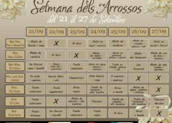Set restaurants participen en la setmana dels arrossos impulsada per Oliva turisme