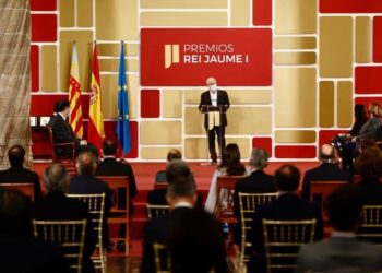 Joan Ribó ha participat en l’acte de lliurament dels Premis Jaume I. L’Ajuntament patrocina el de Noves Tecnologies