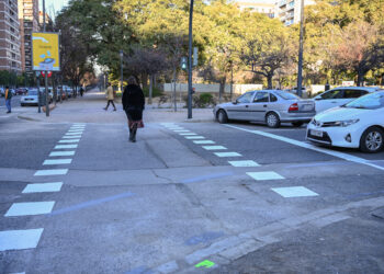 Mobilitat crea quatre nous passos de vianants per a completar l’itinerari per als vianants en l’Albereda final de Blasco Ibáñez
