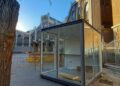 Avancen les obres de reurbanització de l’entorn del Mercat Central i s’instal·la el nou lloc de flors