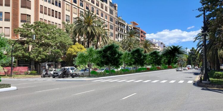 Aprovat el projecte d’una mitjana central enjardinada a la Gran Via de les Germanies