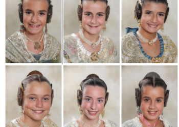 Estes són les components de la Cort d’Honor de la Fallera Major Infantil de València