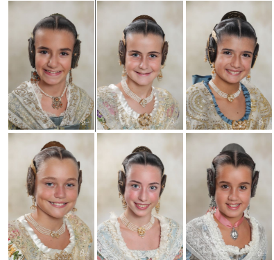 Estes són les components de la Cort d’Honor de la Fallera Major Infantil de València