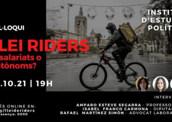22 d’octubre un col·loqui on-line sobre la ‘Llei Rider’