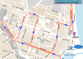 L’Ajuntament prepara un dispositiu de trànsit per a la carrera València Oberta a la Mar, que es celebra diumenge