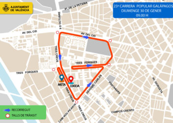 Els barris de Tres Forques i Vara de Quart acullen este diumenge la Carrera Popular Galápagos