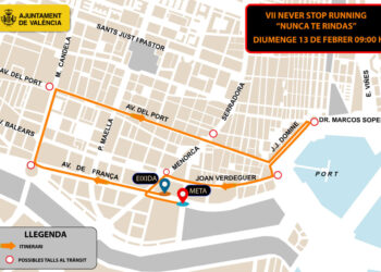 El districte de Camins al Grau acull la carrera popular “Never Stop Running” este diumenge 13 de febrer